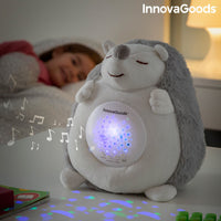 Peluche Erizo con Ruido Blanco y Proyector de Luz Nocturna Spikey