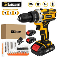 Taladro Atornillador Eléctrico Multifunción Gisam 25+3